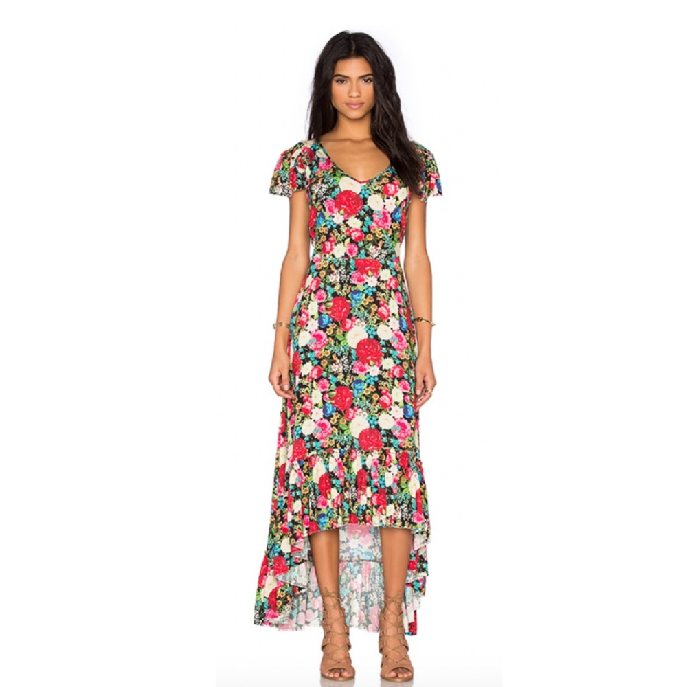Wildfox Couture Floral Maxi Dress, Size M